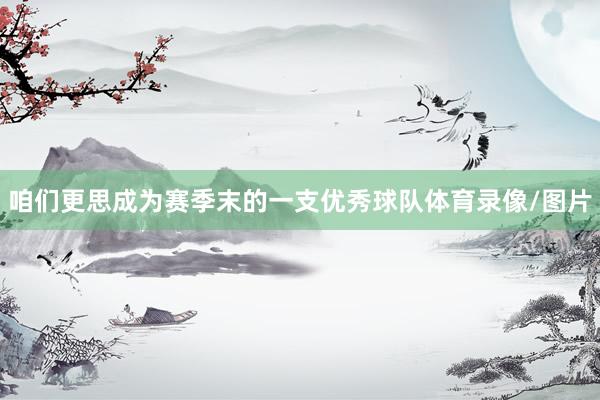 咱们更思成为赛季末的一支优秀球队体育录像/图片