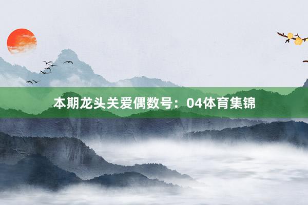 本期龙头关爱偶数号：04体育集锦