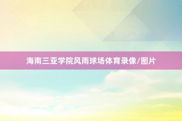 海南三亚学院风雨球场体育录像/图片