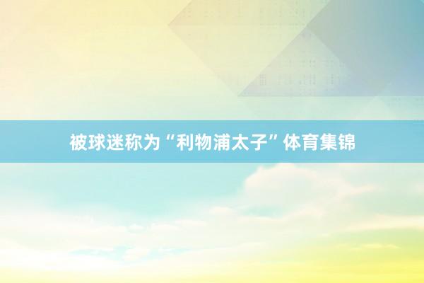 被球迷称为“利物浦太子”体育集锦