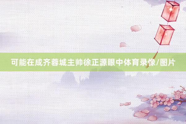 可能在成齐蓉城主帅徐正源眼中体育录像/图片