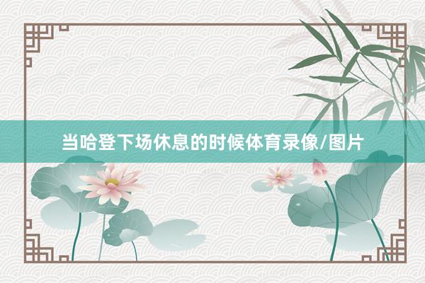 当哈登下场休息的时候体育录像/图片