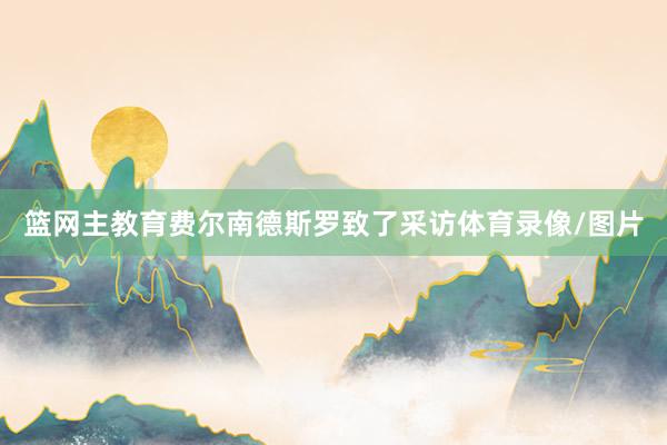 篮网主教育费尔南德斯罗致了采访体育录像/图片