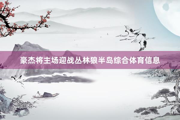 豪杰将主场迎战丛林狼半岛综合体育信息