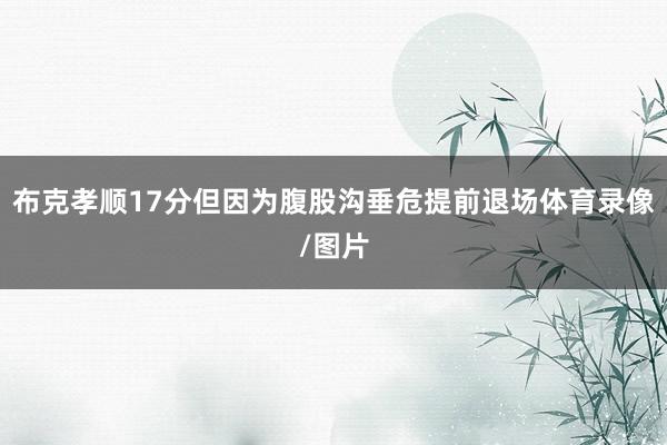 布克孝顺17分但因为腹股沟垂危提前退场体育录像/图片