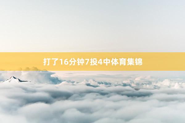 打了16分钟7投4中体育集锦
