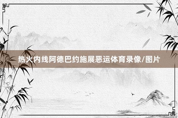 热火内线阿德巴约施展恶运体育录像/图片