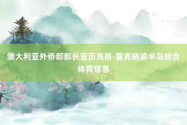 澳大利亚外侨部部长亚历克斯·霍克晓谕半岛综合体育信息
