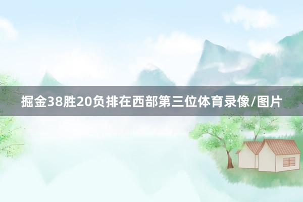 掘金38胜20负排在西部第三位体育录像/图片