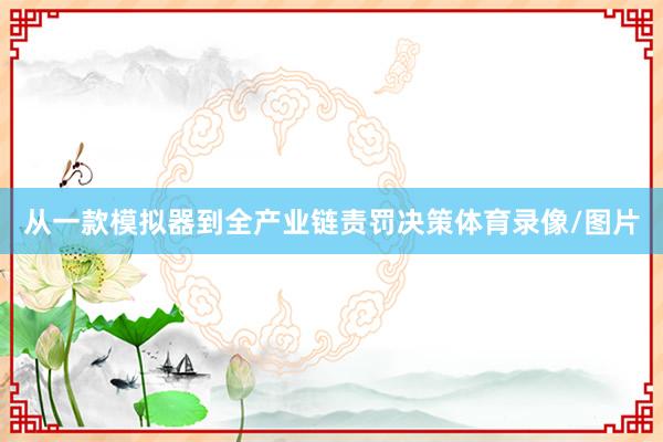 从一款模拟器到全产业链责罚决策体育录像/图片