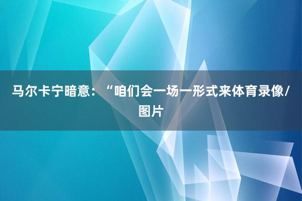 马尔卡宁暗意：“咱们会一场一形式来体育录像/图片