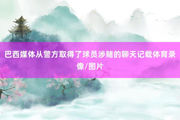 巴西媒体从警方取得了球员涉赌的聊天记载体育录像/图片