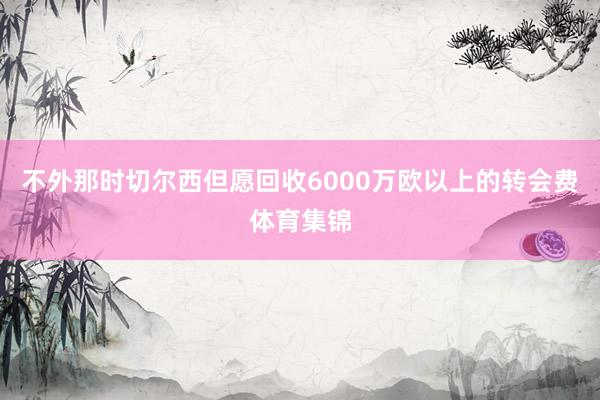不外那时切尔西但愿回收6000万欧以上的转会费体育集锦