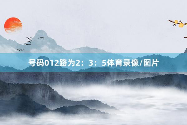 号码012路为2：3：5体育录像/图片