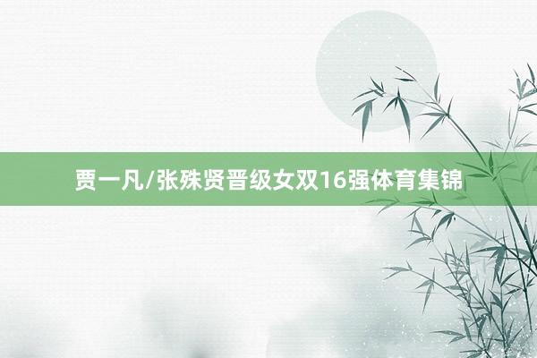 贾一凡/张殊贤晋级女双16强体育集锦
