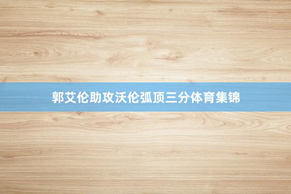 郭艾伦助攻沃伦弧顶三分体育集锦