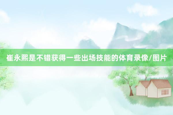 崔永熙是不错获得一些出场技能的体育录像/图片