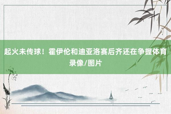 起火未传球！霍伊伦和迪亚洛赛后齐还在争握体育录像/图片