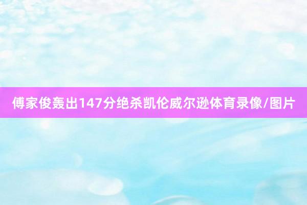 傅家俊轰出147分绝杀凯伦威尔逊体育录像/图片
