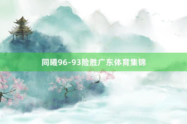 同曦96-93险胜广东体育集锦