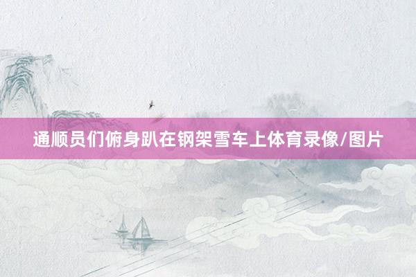 通顺员们俯身趴在钢架雪车上体育录像/图片