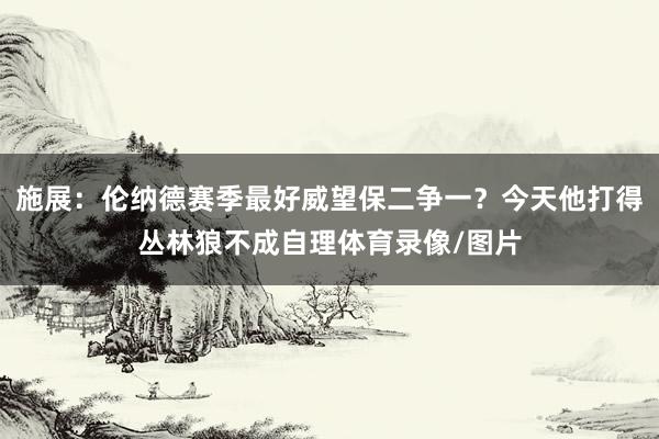 施展:伦纳德赛季最好威望保二争一?今天他打得丛林狼不成自理体育录像/图片